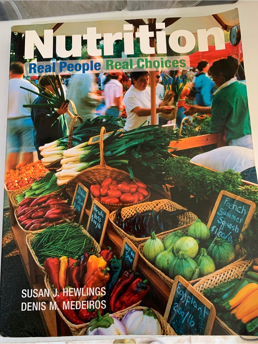 Pearson Nutrition Textbook - Multi-Color Market Cover (White, Green, Red)